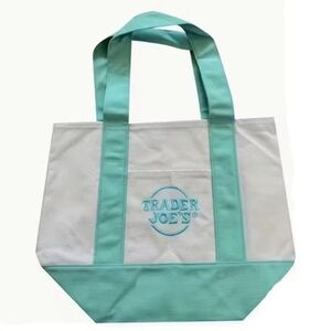 Trader Joes Mini Tote Bags NWT 2026 Release -Turquoise Green